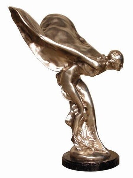Spirit of Ecstasy on Marble Base 24" Tall